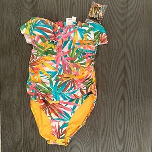 Bleu Rod Beattie Bandeau One Piece Swimsuit - New